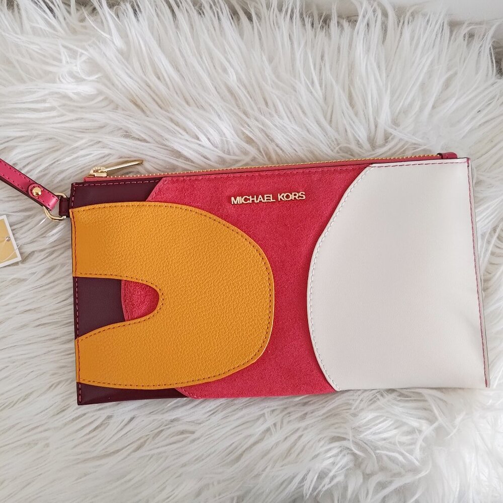 Michael Kors Jet Set Travel Large Patchwork Wristlet  35F4GTVW7Y MK